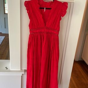 Free people red dress